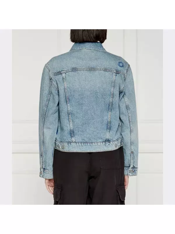 Джинсовая куртка стандартного кроя Hugo, синий