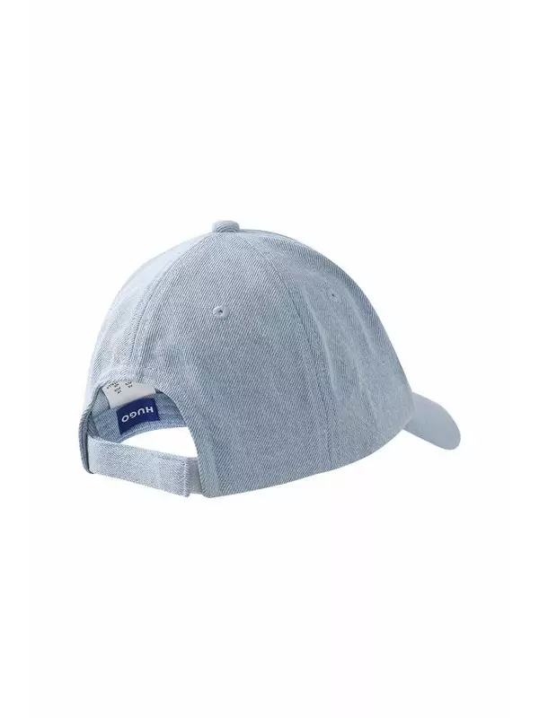 Бейсболка джинсовая с логотипом из страз HUGO