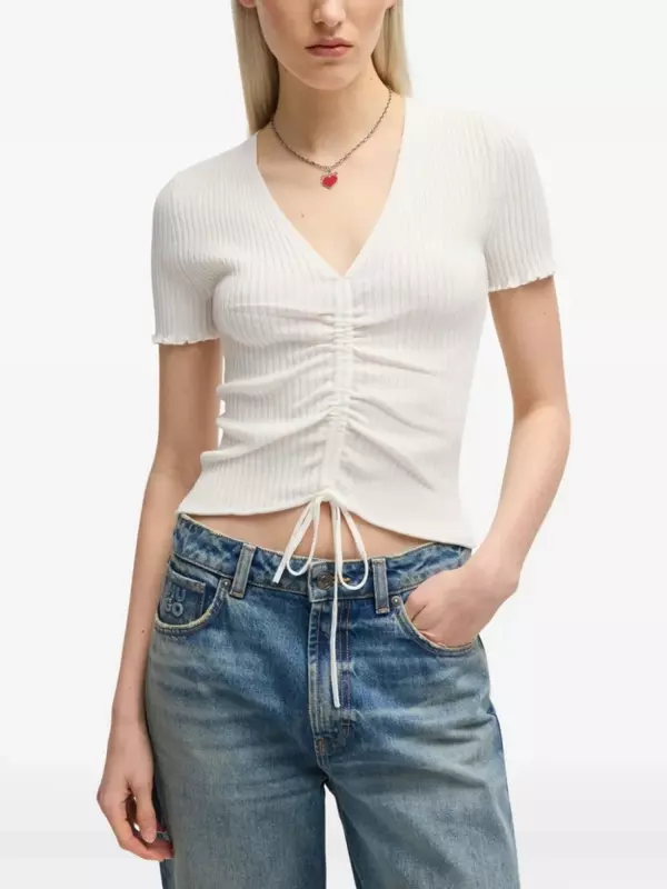 Футболка в рубчик HUGO, белый