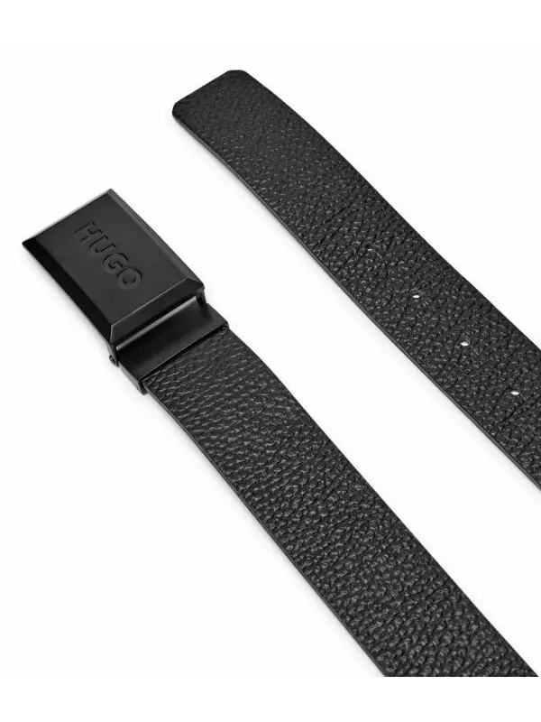 Ремень кожаный Hugo Garlond-b Sr35 Grp, черный