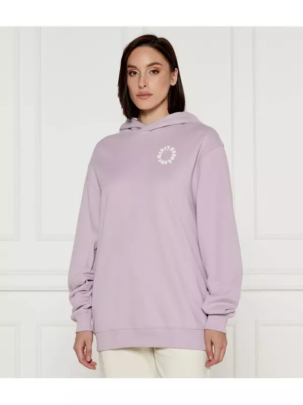 Толстовка Hugo Blue Oversize fit, пудрово-розовый