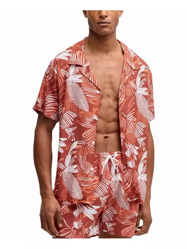 Мужские плавки Monogram Hugo Boss, оранжевый