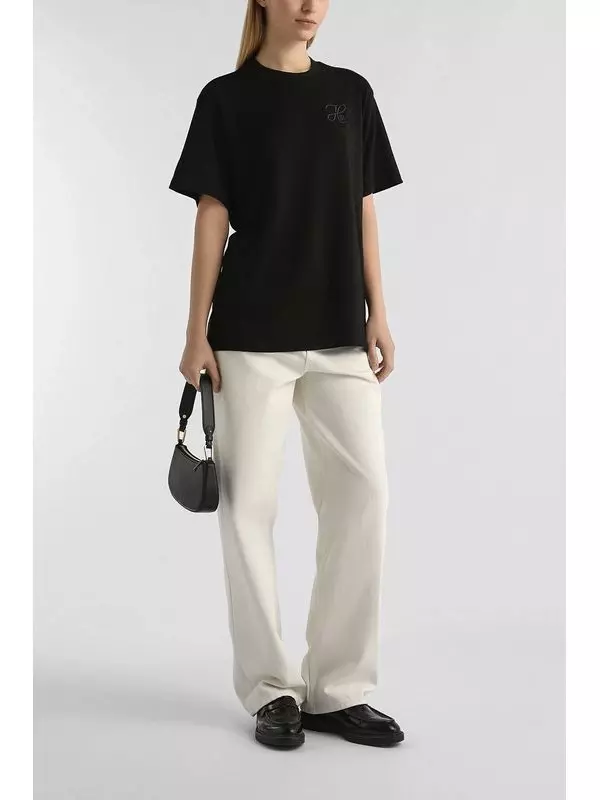 Футболка хлопковая свободного кроя HUGO