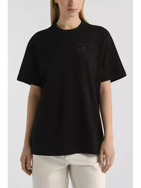 Футболка хлопковая свободного кроя HUGO