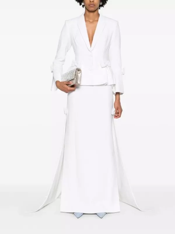 Huishan Zhang однобортный блейзер Sanna, белый