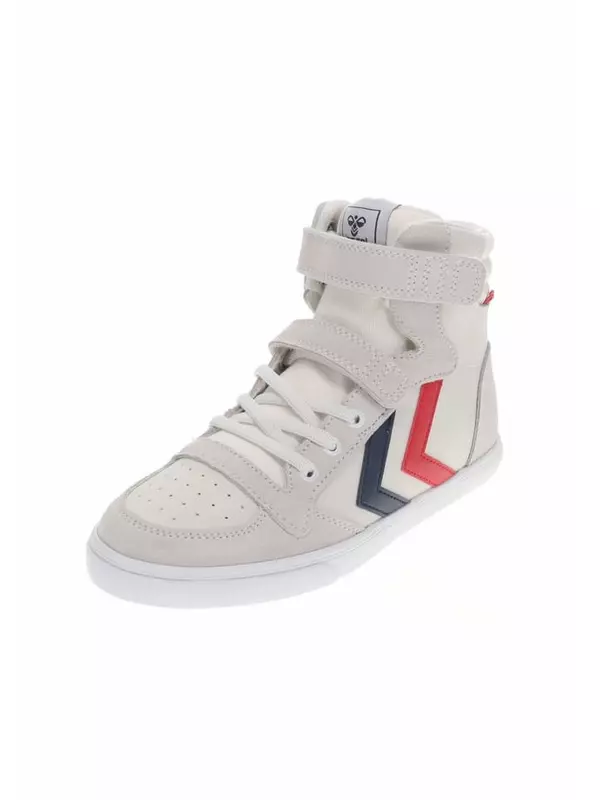 Кроссовки высокие тонкие stadil кожаные высокие jr Hummel, белый