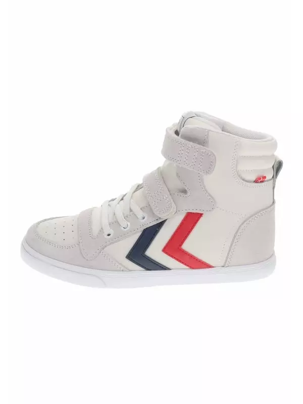Кроссовки высокие тонкие stadil кожаные высокие jr Hummel, белый