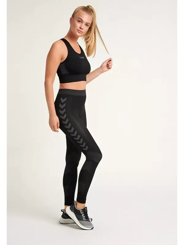 Спортивный бюстгальтер со средней поддержкой Hummel, черный