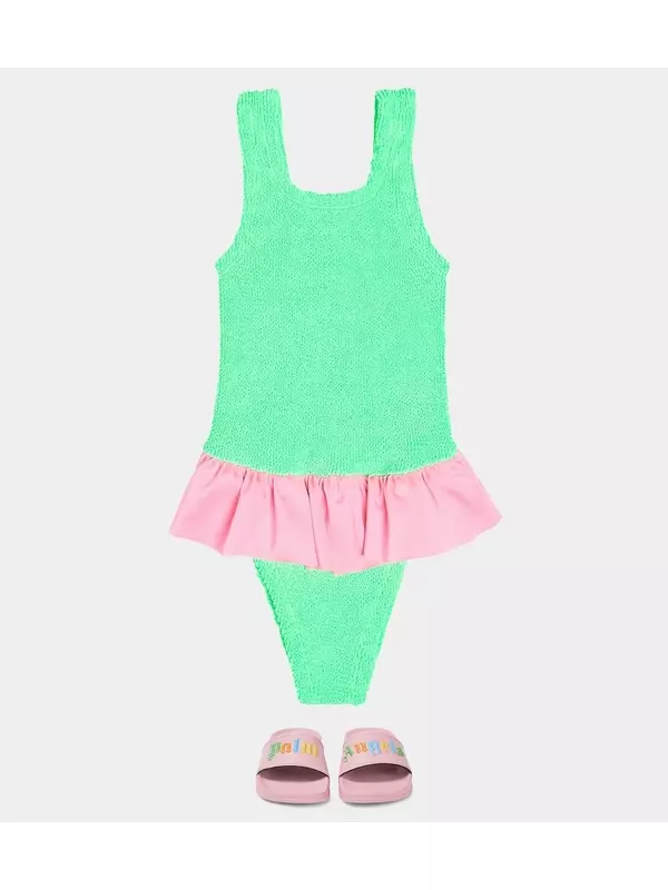 Купальник duo denise Hunza G Kids, зеленый