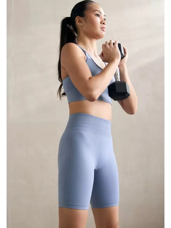 Леггинсы DEFINE SEAMLESS VSHAPE BIKER ICANIWILL, светло-голубой