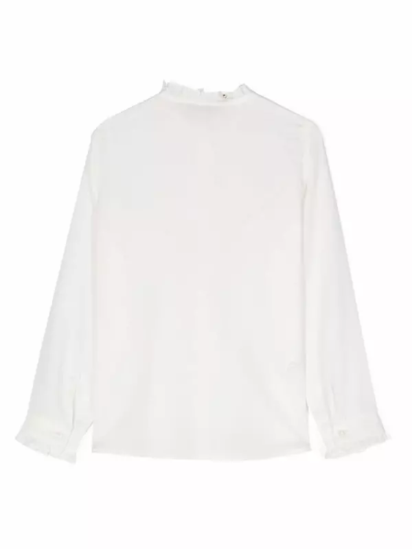 Il Gufo рубашка с оборками, белый