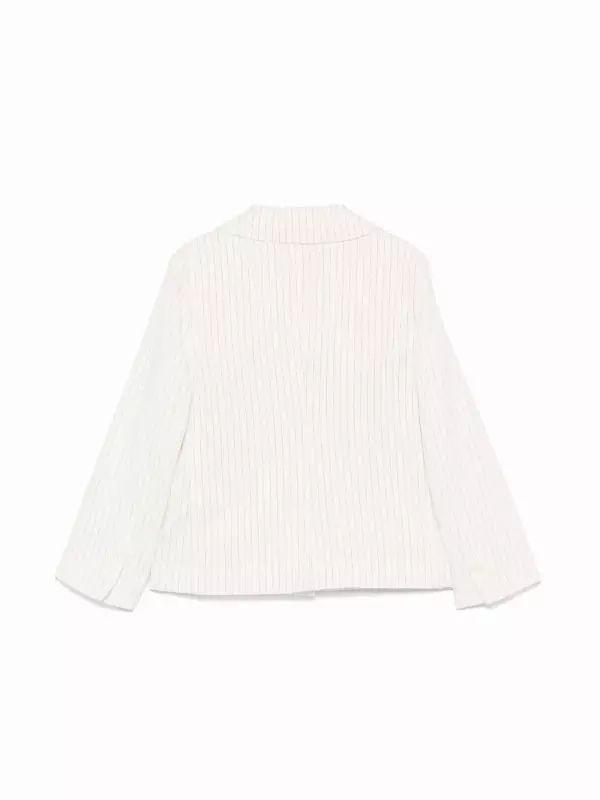 Пиджак в тонкую полоску Il Gufo, белый