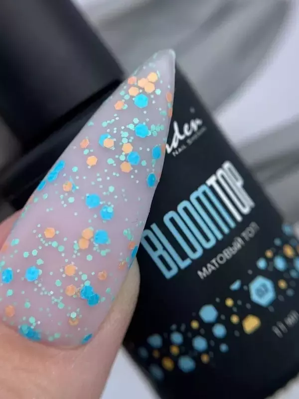 Ингарден Матовый топ для ногтей Bloom №2, 11 мл.