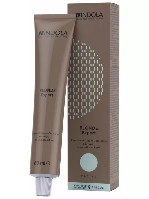Indola Blonde Expert перманентный крем-краситель для волос Pastel, P.2 блонд пастельный перламутровый, 60 мл