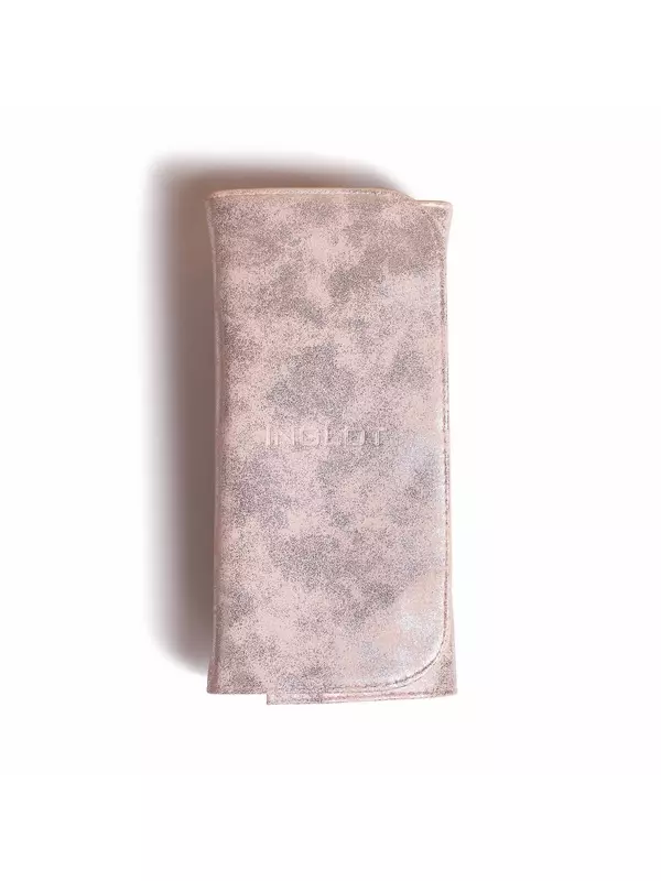 INGLOT, Набор кистей для макияжа в серебряном футляре, 6 шт