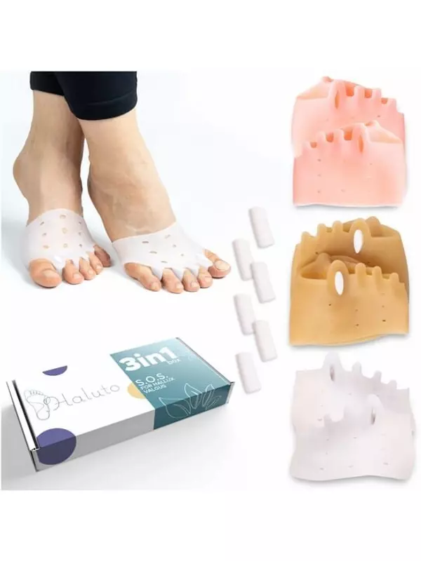 Набор гелевых разделителей бандажей для шишек с клином Haluto 3в1., inna