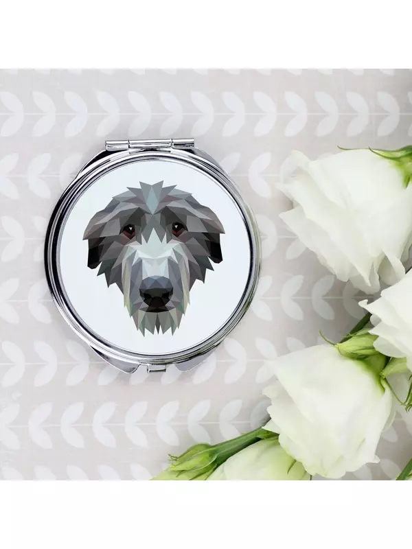 Шотландская борзая Складное зеркало Геометрическая собака Inna Marka