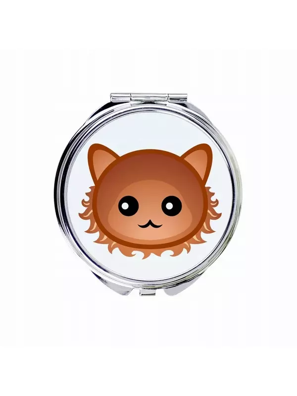 Cat LaPerm Зеркало карманное для сумочки Inna Marka