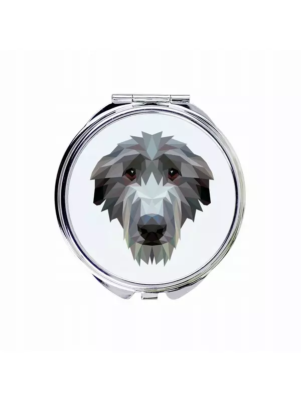 Шотландская борзая Складное зеркало Геометрическая собака Inna Marka