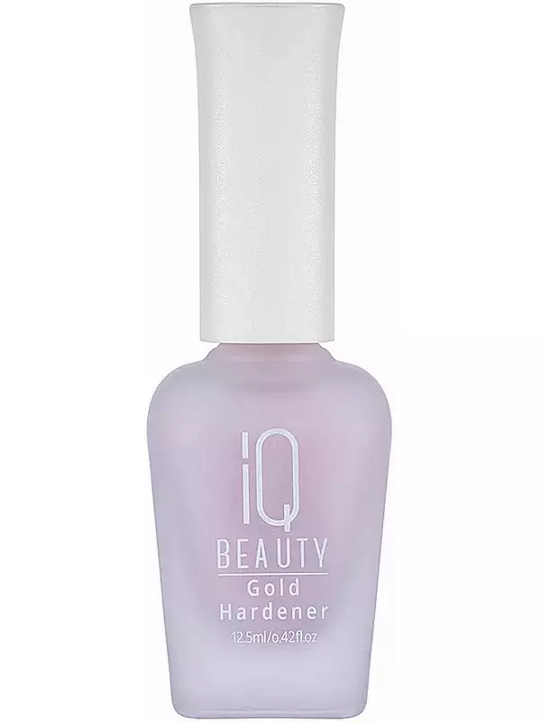 IQ BEAUTY Укрепитель для ослабленных и ломких ногтей с коллоидным золотом / Gold Hardener Rose 12,5 мл