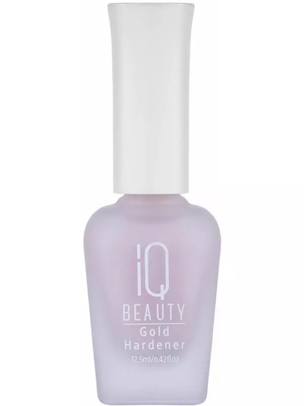 IQ BEAUTY Укрепитель ногтей с коллоидным золотом Gold Hardener, 12,5 мл, Rose