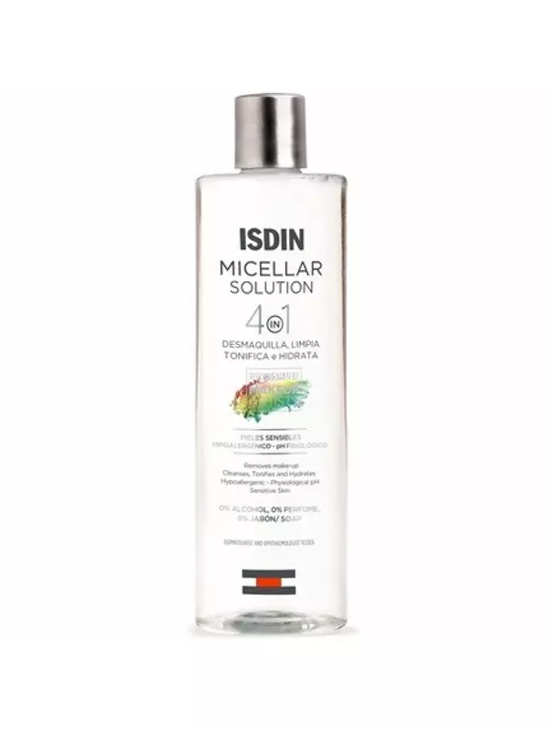 Мицеллярный раствор, 400 мл, очищающий раствор для лица, Isdin
