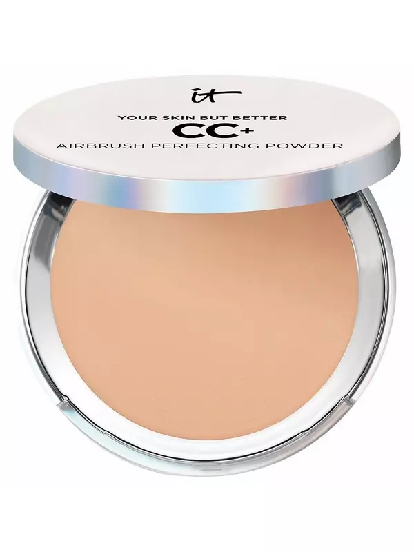 IT Cosmetics CC+ Тональная пудра для макияжа Airbrush Perfecting Powder Foundation, цвет Medium Tan