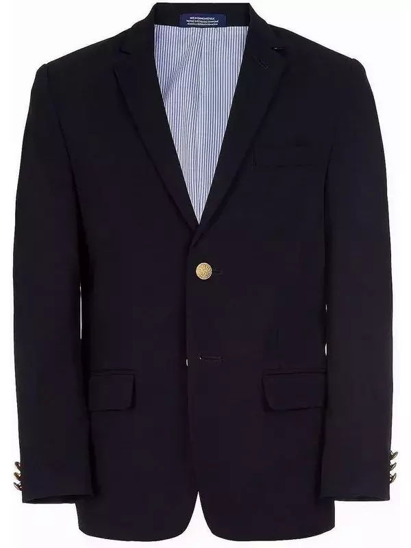 Блейзер на латунных пуговицах IZOD, черный