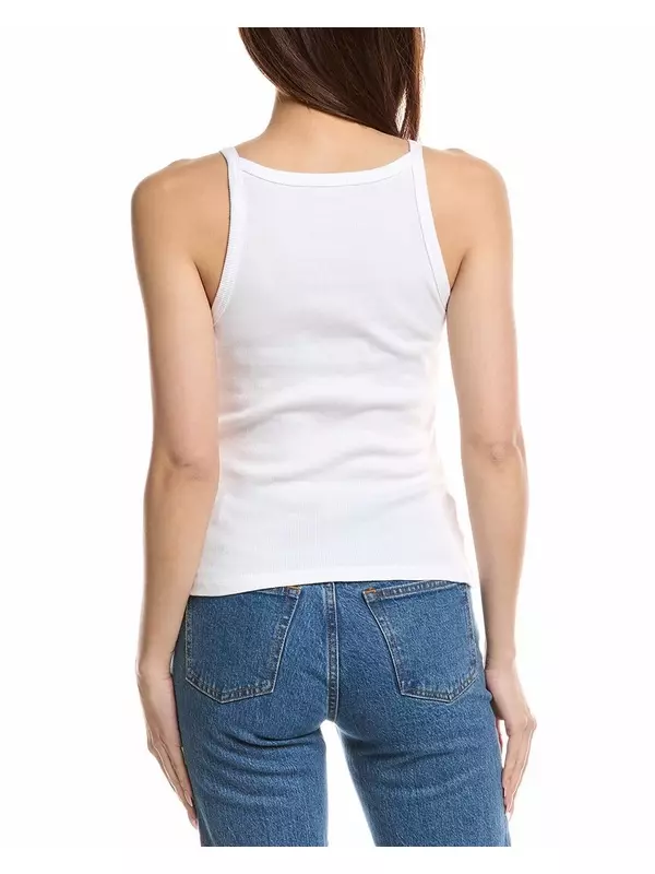 Ребристый топ-комбинезон от Джеймса Перса James Perse, белый