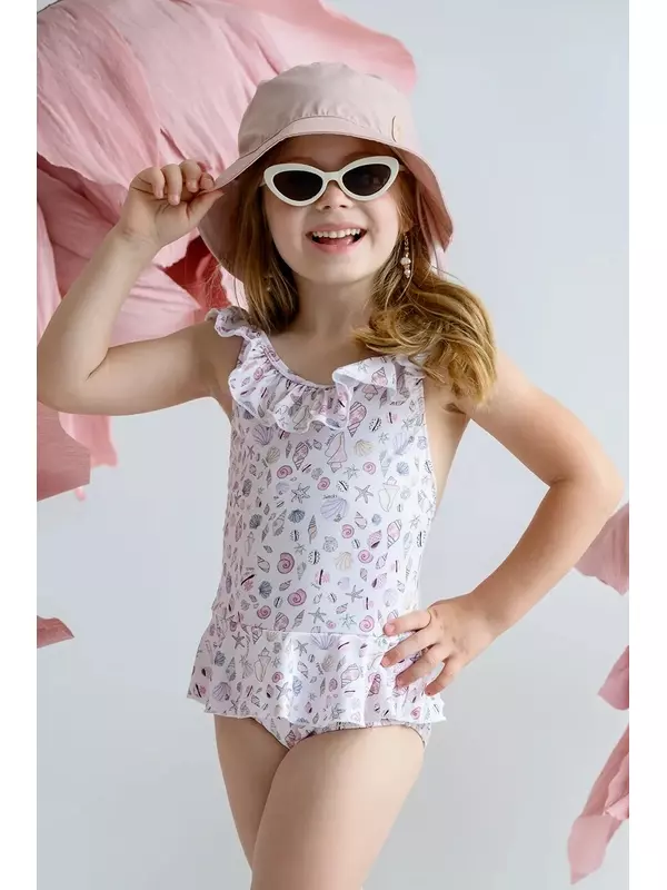 Детский слитный купальник MIRAY Jamiks, бежевый