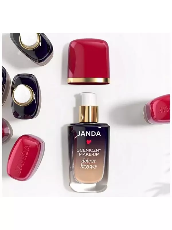 Флюид для высокой степени покрытия, 01 светло-бежевый, 30 мл Janda