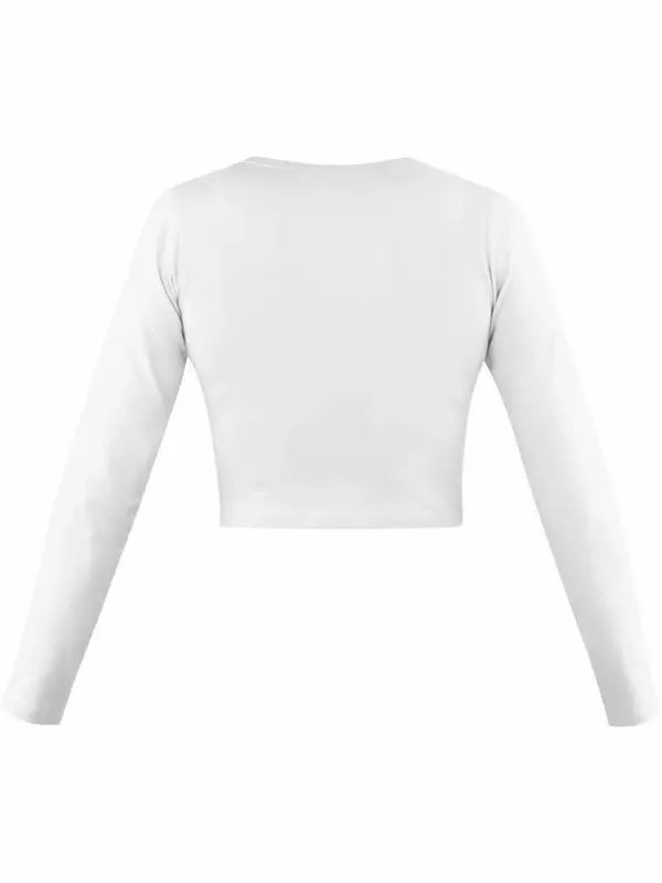 Лонгслив Janice 2 x Damen crop Langarmshirt Nerja, белый