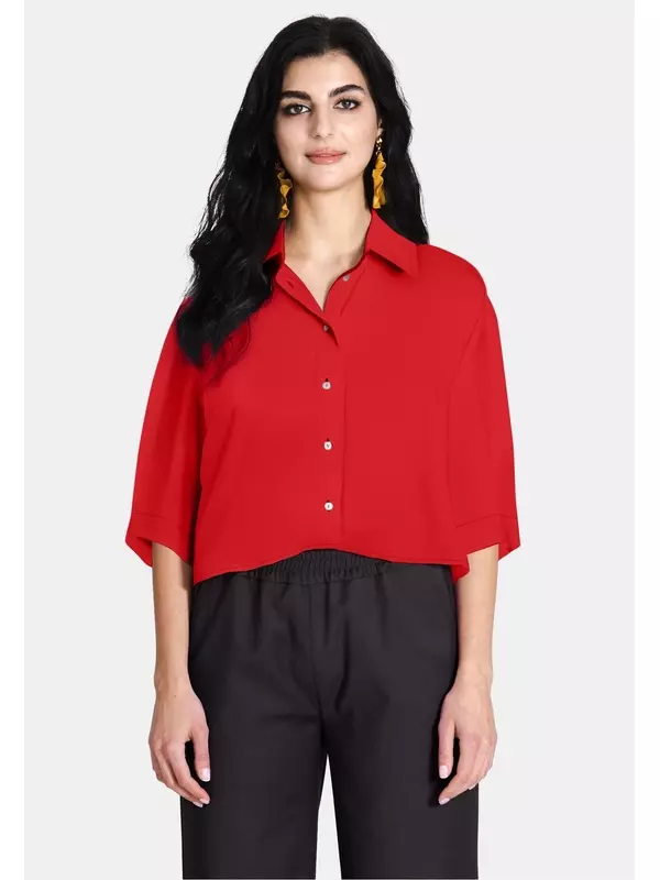 Блузка на пуговицах BELLY Jascha Stockholm, красный