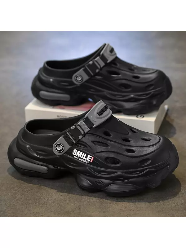 JEANSWEST Клоги мужские черно-серые, цвет Black Gray