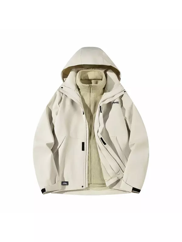 Ветровка Куртка Унисекс Jeep, цвет Ivory White