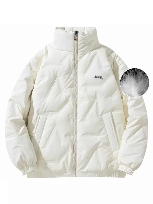 Пуховик унисекс Jeep, серый