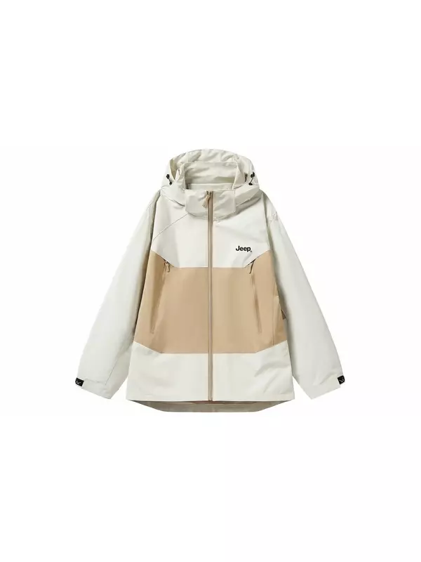 Тренчкот унисекс Jeep, бежевый/серый