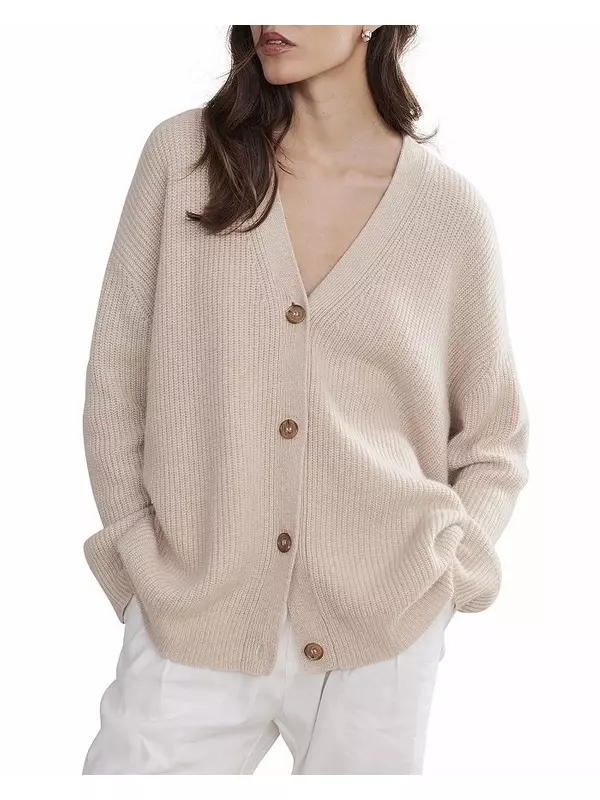 Кашемировый кардиган-кокон Jenni Kayne, коричневый/бежевый