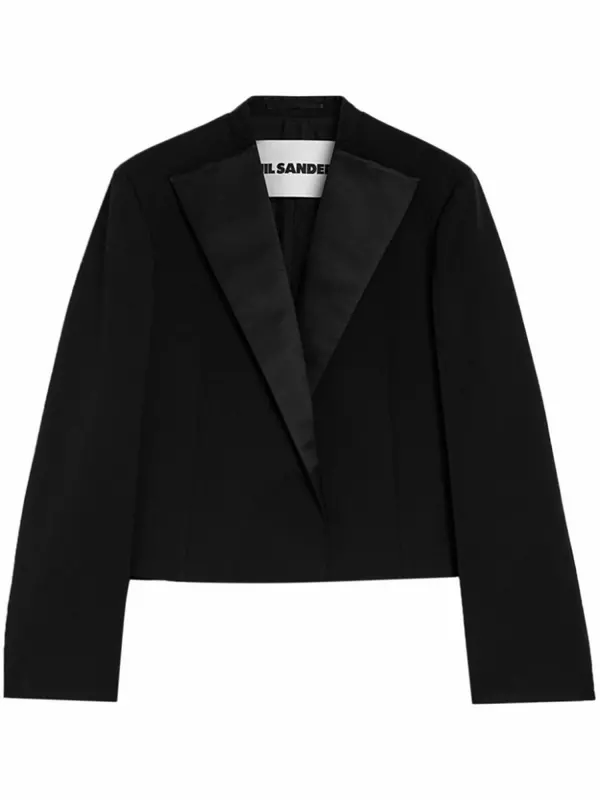 Жакет строгого кроя Jil Sander, черный