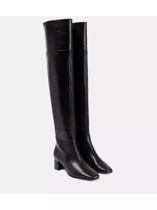 Кожаные ботфорты loren 45 Jimmy Choo, черный