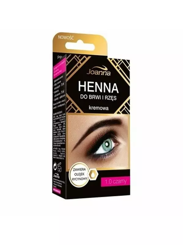 Крем-хна для бровей и ресниц черный, Joanna