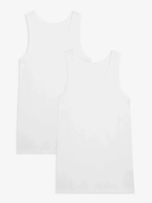 Жилет из органического хлопка John Lewis, белый