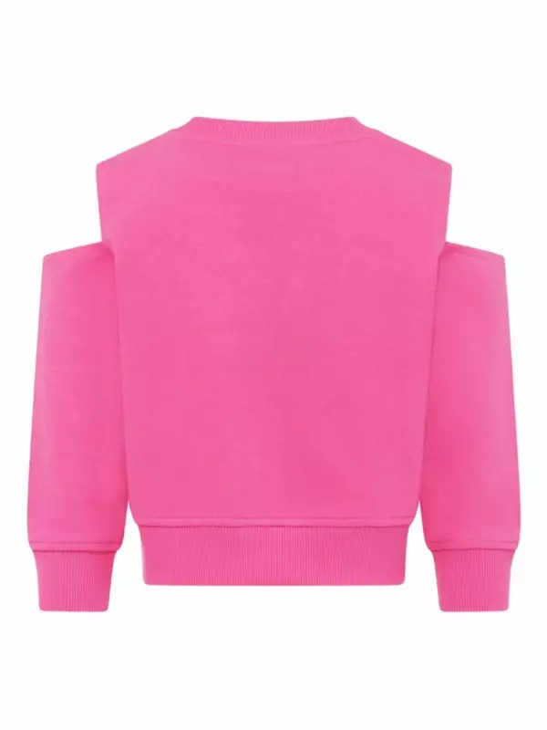 Толстовка с вышитым логотипом John Richmond Junior, розовый