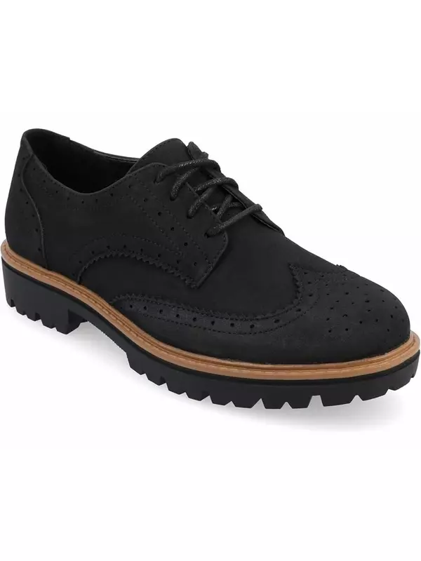 Оксфорды Journee Collection Tru Comfort Foam Claudiya Oxford, черный