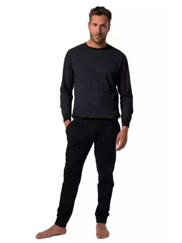 Длинная пижама JP1880, Black