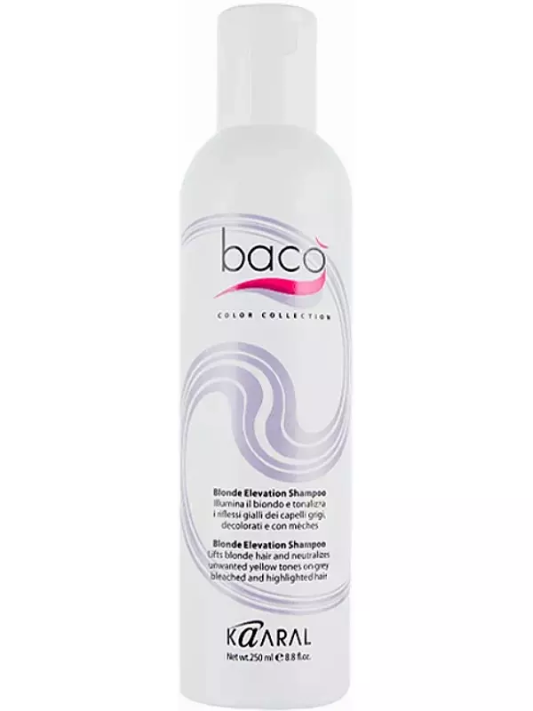 KAARAL Шампунь дающий блеск волосам и тонирующий седые волосы / BACO 250 мл
