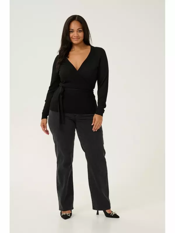 Кардиган KAFFE curve, глубокий черный