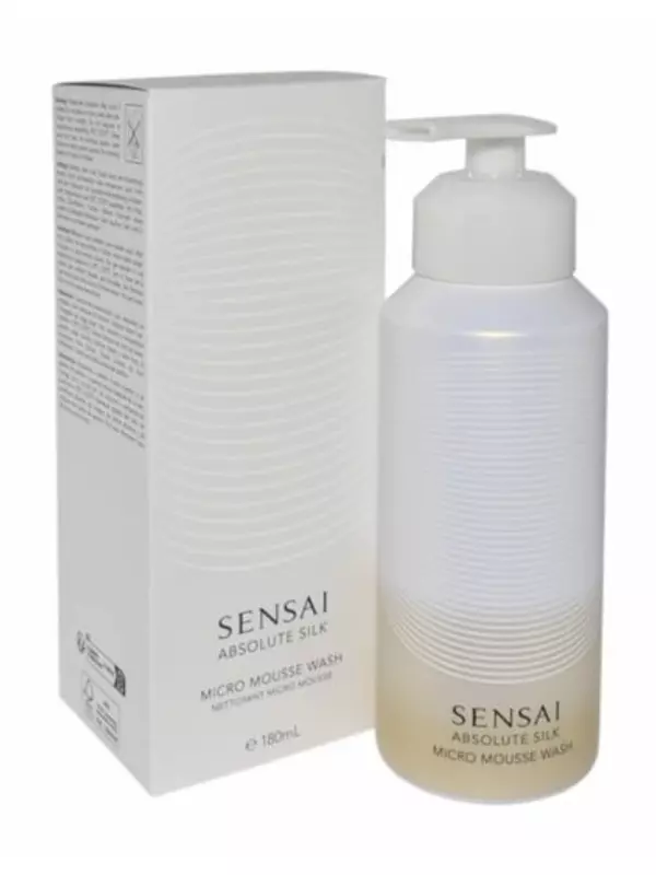 Мицеллярный флюид для лица Silk Micro Mousse, 180 мл Kanebo, Sensai Absolute