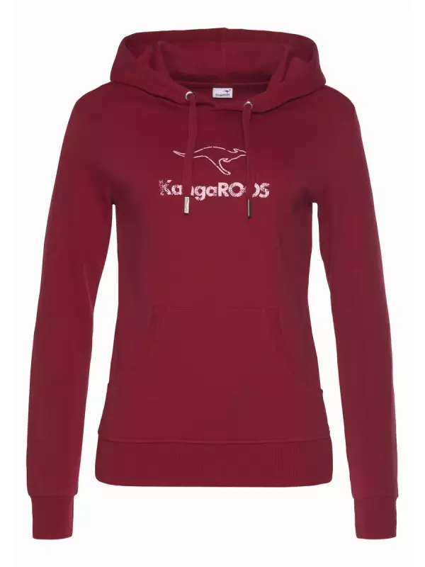 Толстовка KangaROOS с карманом-кенгуру, одежда для отдыха, костюм для отдыха, красный