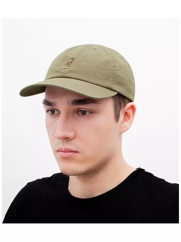 Бейсболка KANGOL Базовая коллекция для мужчин и женщин, размер 0, оливковый